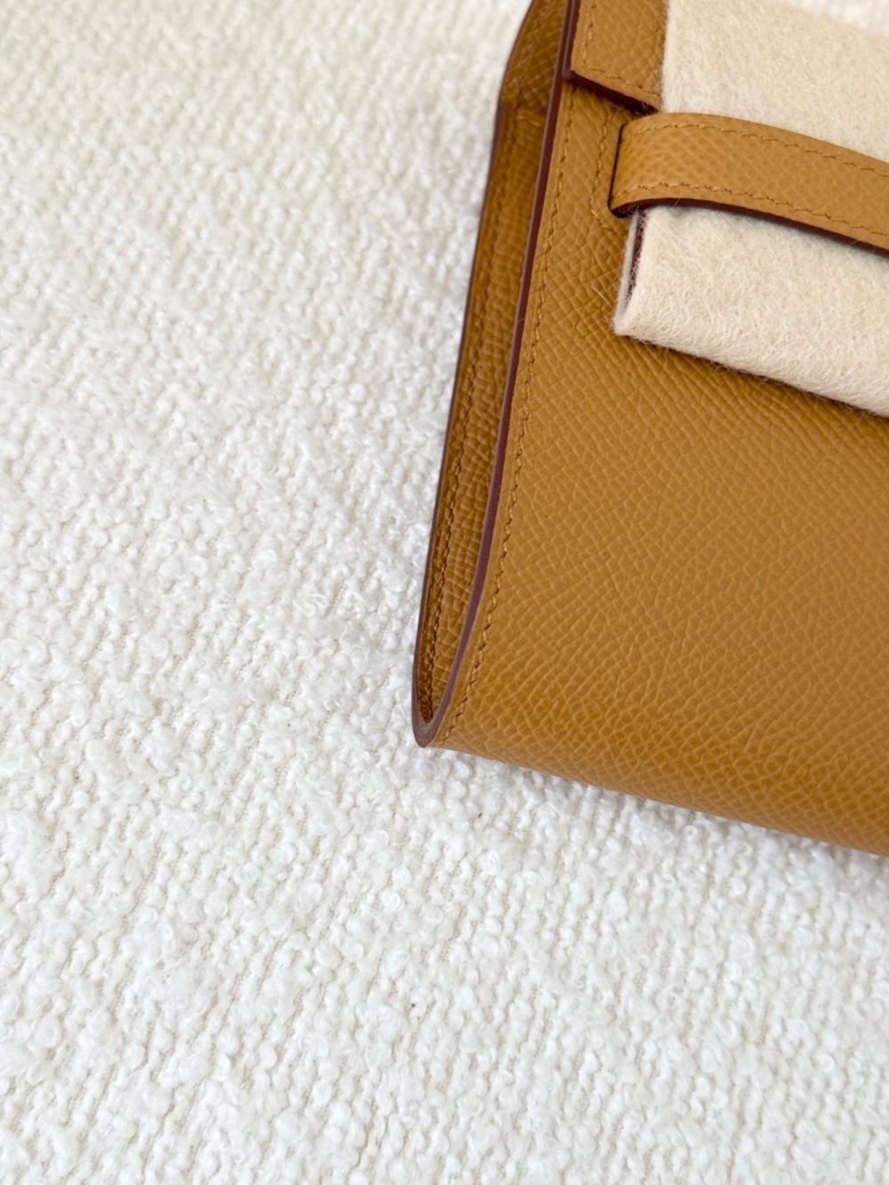 ✨NEW✨Hermes 2024 Epsom Leather Kelly Classique To Go Wallet - Sesame /  PHW - Picture 4 of 16
